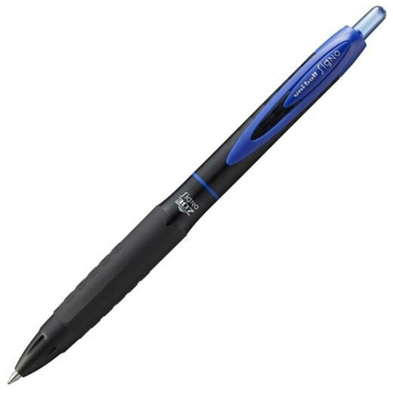 Ручка с жидкими чернилами Uni-Ball Rollerball Signo UMN-207F Синий 0,4 mm (12 Предметы)