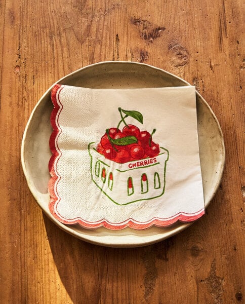 Cherry paper napkins (pack of 20)