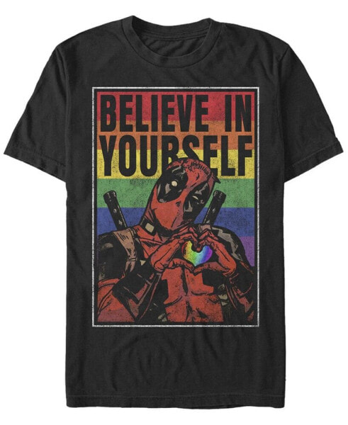 Men's Believe Rainbow Short Sleeve Crew T-shirt