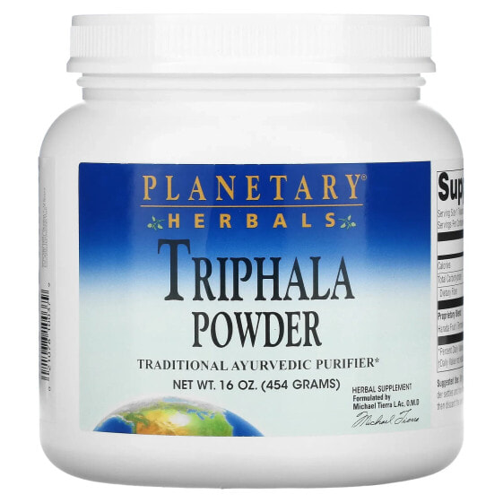 Пробиотический порошок Triphala, 16 унций (454 г) от Planetary Herbals