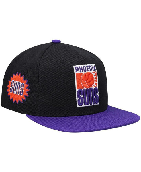 Men's Black, Purple Phoenix Suns Hardwood Classics Snapback Hat