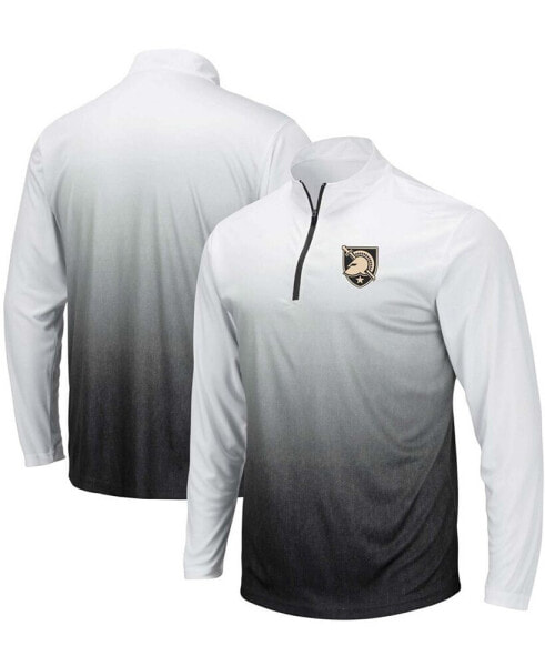 Men's Gray Army Black Knights Magic Team Logo Quarter-Zip Jacket