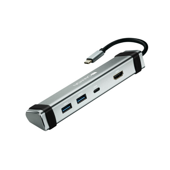 Canyon DS-3 - USB 3.2 Gen 1 (3.1 Gen 1) Type-C - 60 W - Grey - 4K Ultra HD - HDMI - USB 3.2 Gen 1 (3.1 Gen 1) Type-A - USB 3.2 Gen 1 (3.1 Gen 1) Type-C - USB