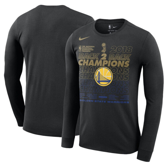 [490522] Mens Nike NBA GSW 2018 NBA Finals Champions Locker Room Long Sleeve T-S