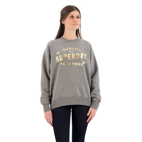 SUPERDRY Luxe Metallic Logo sweatshirt