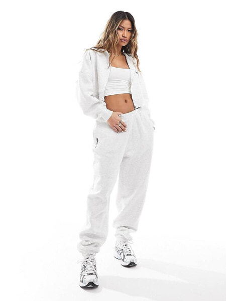 Kaiia cuffed joggers co-ord in light grey