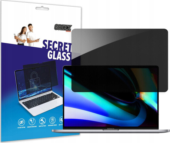 Filtr GrizzGlass Szkło prywatyzujące GrizzGlass SecretGlass do Apple MacBook Pro 16 cali 2019