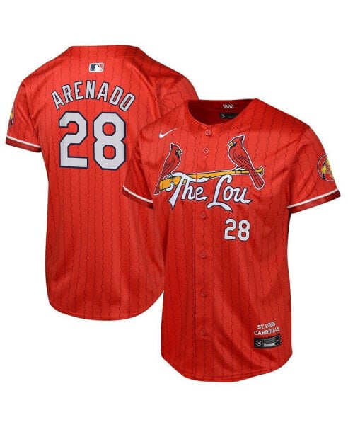 Big Boy's and Girl's Nolan Arenado Red St. Louis Cardinals 2024 City Connect Limited Player Jersey