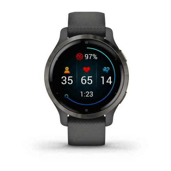Умные часы GARMIN Venu 2S GPS 1,1" Wi-Fi Чёрный Серый Графитовый 40 mm