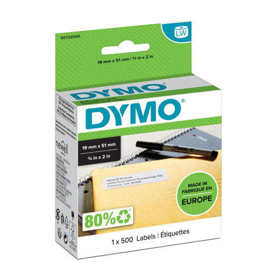 Ламинированная лента для фломастеров Dymo S0722550 Белый