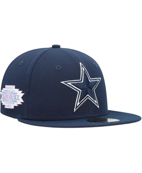 Men's Navy Dallas Cowboys Super Bowl XXX Pop Sweat 59FIFTY Fitted Hat