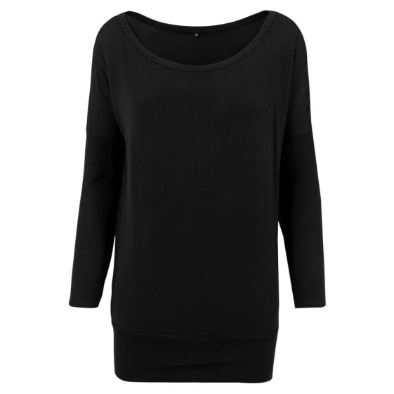 BUILD YOUR BRAND Viscose long sleeve T-shirt