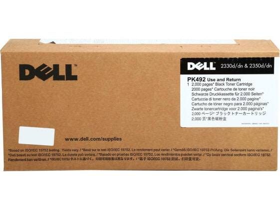 Dell PK492 (Parts # XN009) Toner Cartridge 2,000 page yield for Dell 2330d, 2330