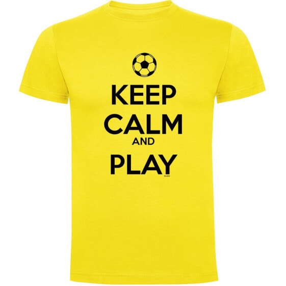 KRUSKIS Keep Calm And Play Football short sleeve T-shirt