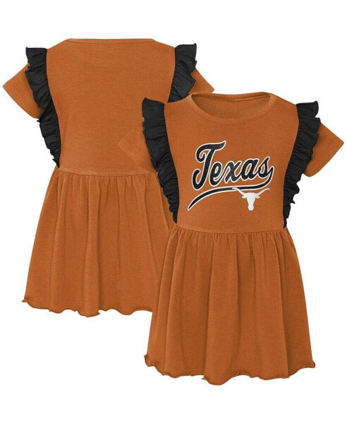 Платье для малышей OuterStuff Texas Longhorns "Слишком милое" из трёх видов ткани, бордовое