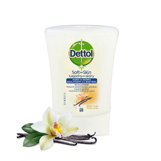Dettol Soft on Skin  Vanilla Flower Soap Наполнитель для бесконтактного мыла с нежным ароматом ванили 250 мл