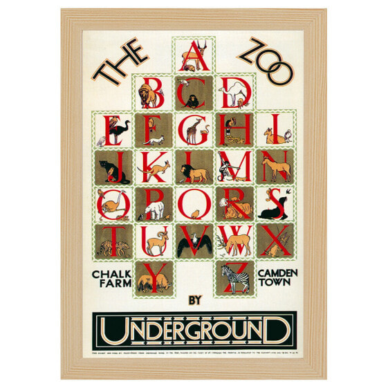 Bilderrahmen Poster 1928 Zoo Alphabet