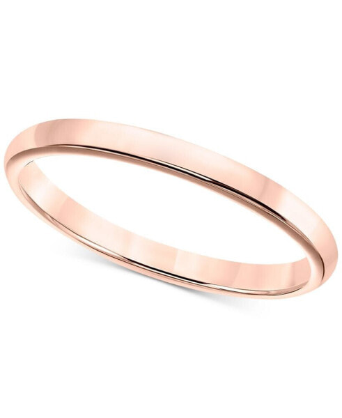 Кольцо Macy's 14k Gold Wedding Band (2mm)