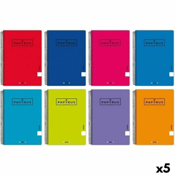 Notebook Papyrus Din A4 80 Sheets (5 Units) (10 Units)