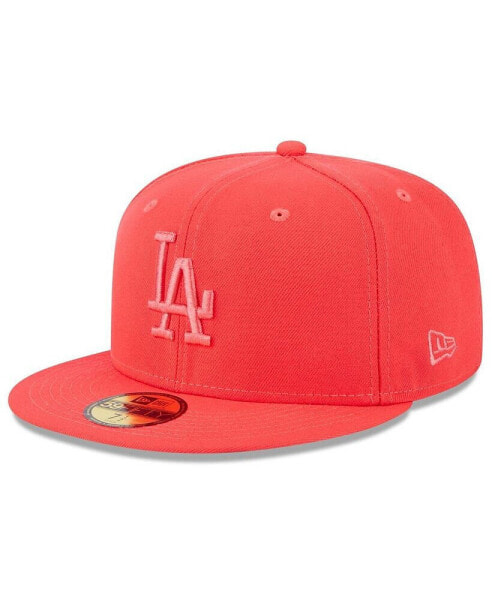 Бейсболка с козырьком New Era Los Angeles Dodgers красного цвета весна 2023 59FIFTY для мужчин