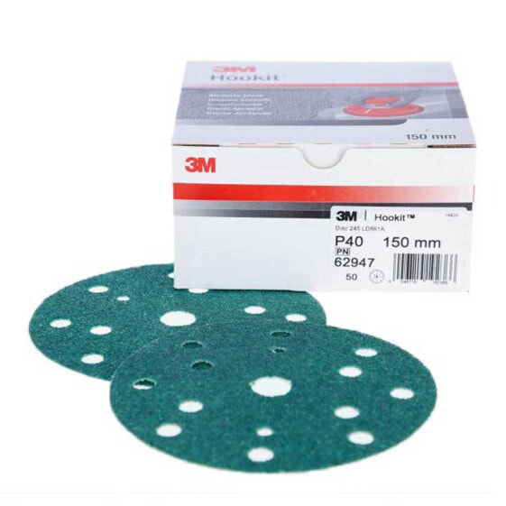 3M Hookit 245 P40 15T Grinding Disc 50 Units