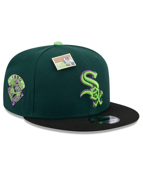Men's Green/Black Chicago White Sox Sour Apple Big League Chew Flavor Pack 9FIFTY Snapback Hat