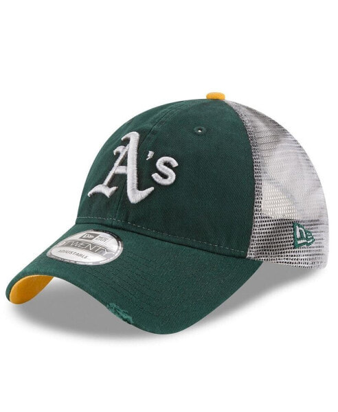 Men's Green Oakland Athletics Team Rustic 9Twenty Adjustable Hat