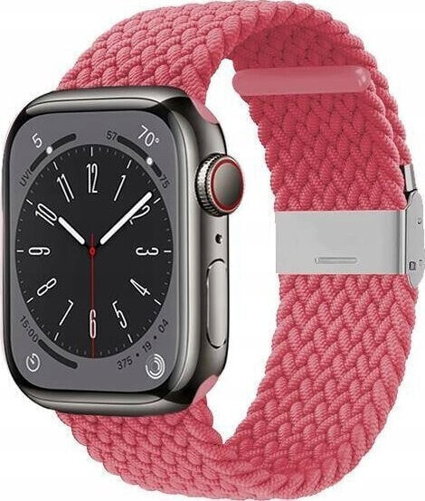 Crong Crong Wave Band - Pleciony pasek do Apple Watch 38/40/41 mm (różowy)