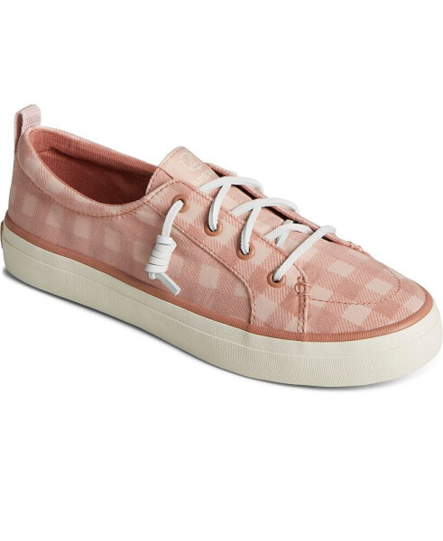 Women's Crest Vibe Gingham Canvas Sneakers, Created for Macy's