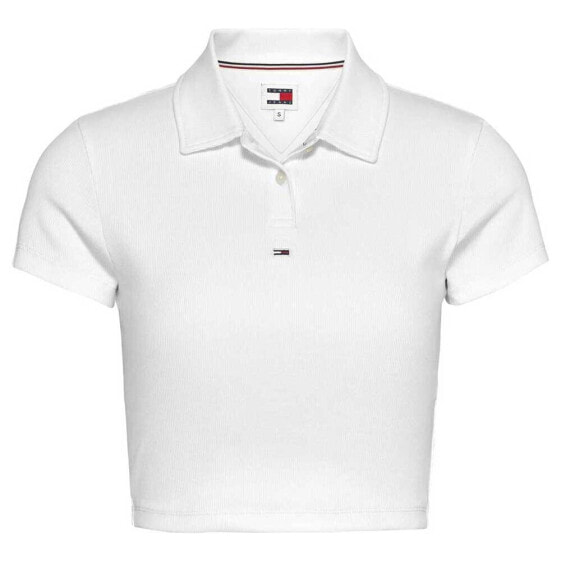 TOMMY JEANS Crp Essential Rib short sleeve polo