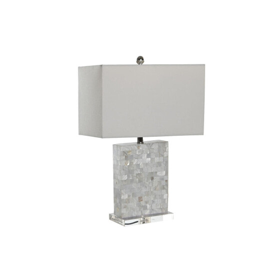 Настольная лампа DKD Home Decor 40 x 23 x 62 cm Серый Белый 220 V Акрил 60 W