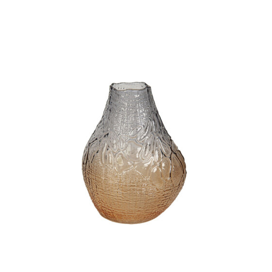 Vase Romimex Grey Amber Glass 14 x 19 x 14 cm