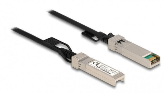 Кабель Twinax SFP+ мужской на SFP+ мужской 7 м - 7 м - SFP+ - SFP+ - Мужской/Мужской - Черный - 10 Гбит/с - Delock