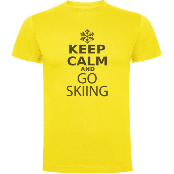 KRUSKIS Keep Calm and Go Skiing short sleeve T-shirt