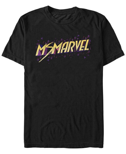 Men's Marvel Likeness Ms. Marvel Polygons Short Sleeve T-shirt