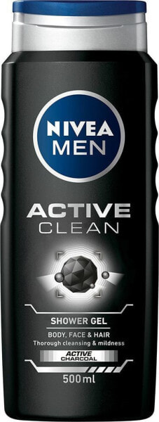 Nivea Active Clean Żel pod prysznic 3w1 500ml