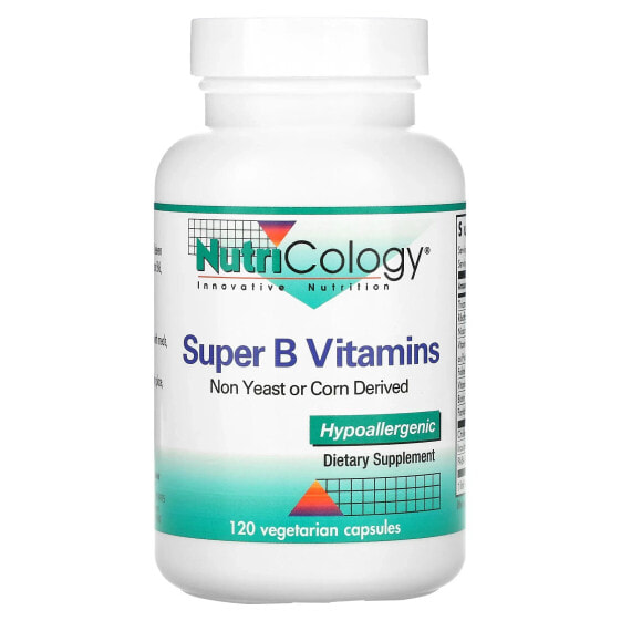 Nutricology, Супервитамины B, 120 вегетарианских капсул