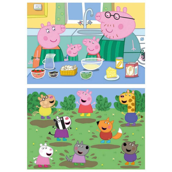 EDUCA 2x25 Pieces Peppa Pig Madera Puzzle