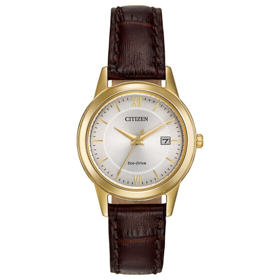 Citizen Ladies' Eco-Drive Classic Leather Strap Watch with 3-Hand Date