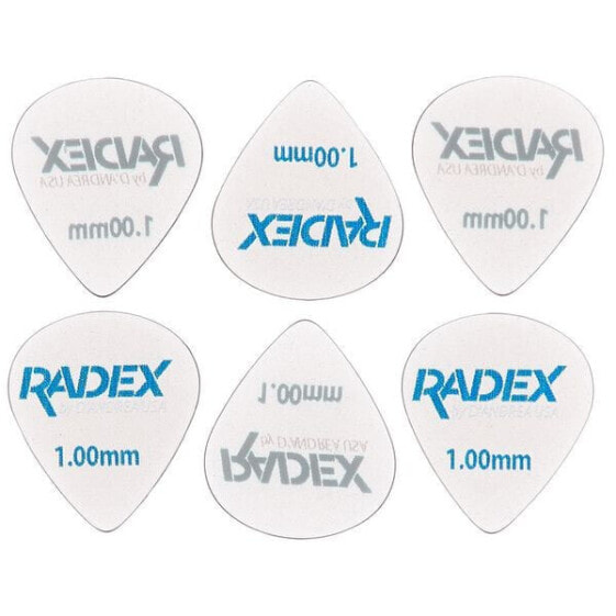 Аксессуар для гитары dAndrea набор медиаторов Radex 1.00 серый 551