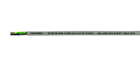 Helukabel JZ-602 7xAWG 14 (7G2,5) PVC-Steuerltg UL/CSA - Low voltage cable - Grey - Polyvinyl chloride (PVC) - Polyvinyl chloride (PVC) - Cooper - -5 - 90 °C