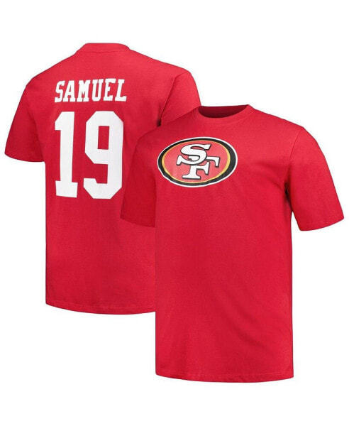 Men's Deebo Samuel Scarlet San Francisco 49ers Big and Tall Player Name and Number T-shirt