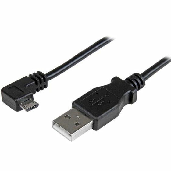 Универсальный кабель USB-MicroUSB Startech USBAUB2MRA Чёрный