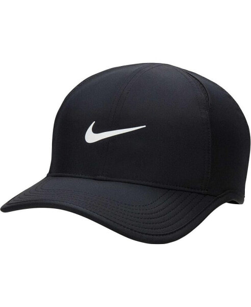 Men's and Women's Black Featherlight Club Performance Adjustable Hat