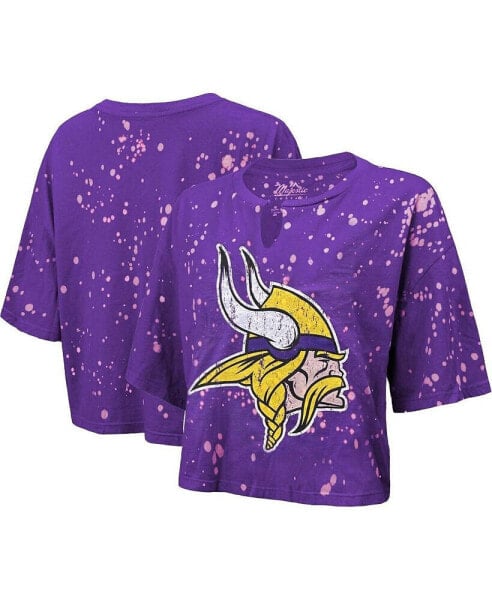 Футболка-блуза Majestic женская "Minnesota Vikings" с ярким принтом