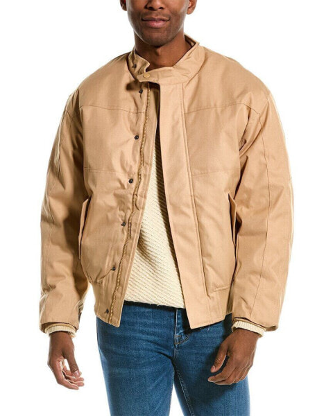 American Stitch Bomber Jacket Men's Beige S