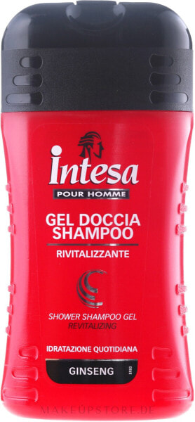 Duschgel und Shampoo mit Ginseng - Intesa Classic Black Shower Shampoo Gel Revitalizing 250 ml