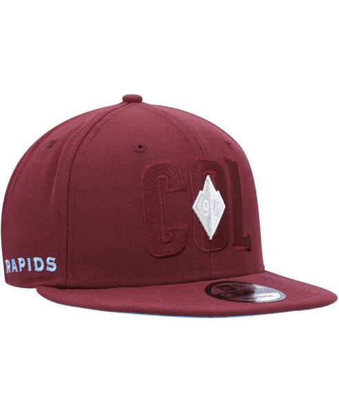 Бейсболка с наплывами New Era Burgundy Colorado Rapids Kick Off 9FIFTY Snapback Hat