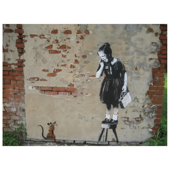 Картина LegendArte Leinwandbild Girl and Mouse