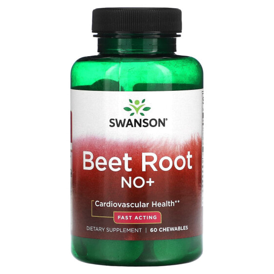 Витаминные жевательные таблетки Swanson Beet Root NO+, 60 шт.